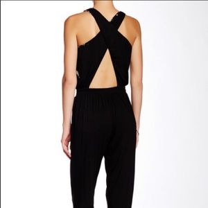 SOLD Gypsy 05 tie dye cross-back jumpsuit Sz L